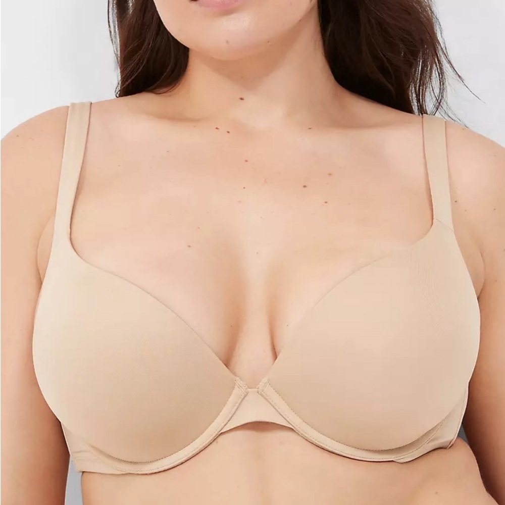 Cacique Smooth Boost Plunge Bra 46C